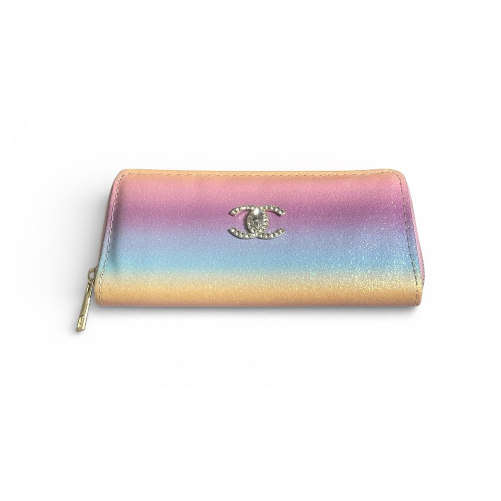 Custom Rainbow Luxury Wallet with Elegant Design